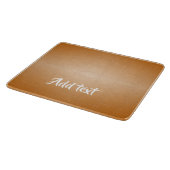 Planche À Découper Cuir Brown texturé (Coin)