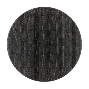 Planche À Découper Cuir de crocodile luxueux : texture textile.