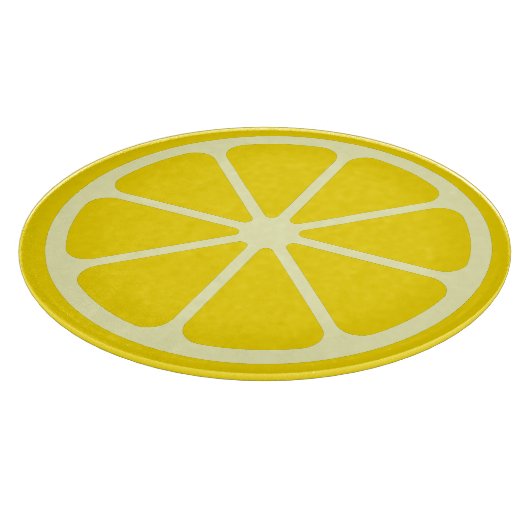Planche À Découper Cuisine à découper en tranches de citron jaune (Coin)