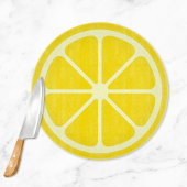 Planche À Découper Cuisine à découper en tranches de citron jaune