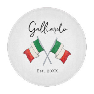 Planche À Découper Cuisine à drapeau de la famille italienne Cuisine 