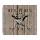 Planche À Découper Cuisine à effet bois (Devant)