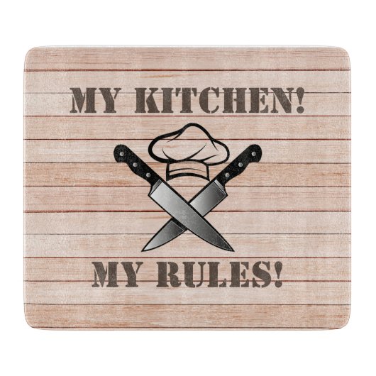 Planche À Découper Cuisine à effet bois (Devant)