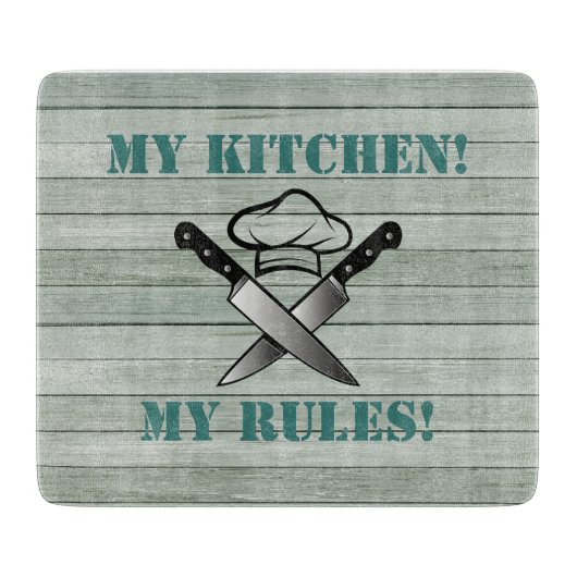 Planche À Découper Cuisine à effet bois (Devant)