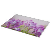 Planche À Découper Cuisine à fleurs violettes (Coin)