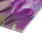 Planche À Découper Cuisine à fleurs violettes (Coin)