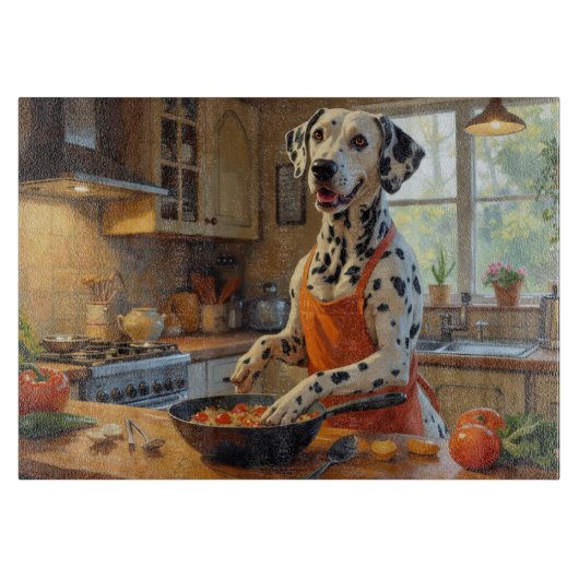 Planche À Découper Cuisine dalmate dans la cuisine (Devant)