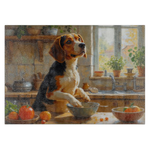 Planche À Découper Cuisine de Beagle dans la cuisine