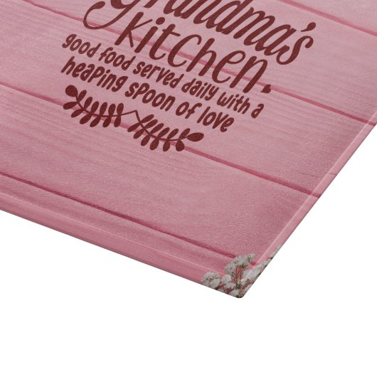 Planche À Découper Cuisine de grand-mère Bonne nourriture servie tous (Coin)