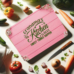 Planche À Découper Cuisine de grand-mère où des choses douces arriven