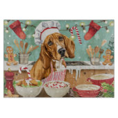 Planche À Découper Cuisine de vacances Coonhound : Festive Noël (Devant)