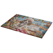 Planche À Découper Cuisine de vacances Setter anglais : Festive Chris (Coin)