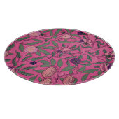 PLANCHE À DÉCOUPER CUISINE EN VERRE : WILLIAM MORRIS : POMEGRANATE (Coin)