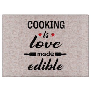 Planche À Découper Cuisine est amour drôle slogan