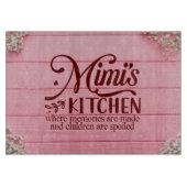 Planche À Découper Cuisine Mimis où les souvenirs sont faits (Devant)