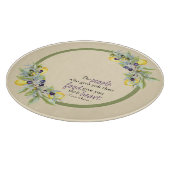 Planche À Découper Cuisine ronde aux citrons toscans (Coin)