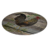 Planche À Découper Cuisine Rustique de Coq de Campagne (Coin)