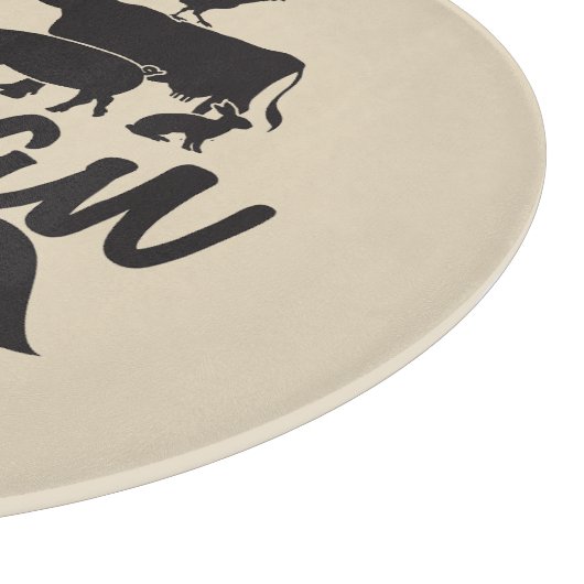 Planche À Découper Cuisine sur mesure Vegan et Fier (Coin)