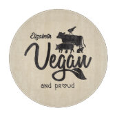 Planche À Découper Cuisine sur mesure Vegan et Fier (Devant)