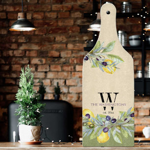 Planche À Découper Cuisine toscane citrons olives