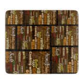 Planche À Découper Cuisine WordArt (Devant)