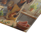 Planche À Découper Cuisson de teckel dans la cuisine (Coin)