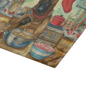 Planche À Découper Cuisson festive de Noël du Malinois belge : (Coin)