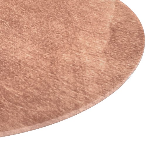 Planche À Découper Cuivre brossé, texture métallique. (Coin)