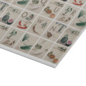 Planche À Découper Cultiver vos propres légumes Carrés d'illustration (Coin)