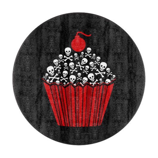 Planche À Découper Cupcake crâne (Devant)