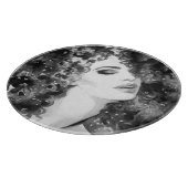 Planche À Découper Curly Grace : Mode Aquarelle Beauté (Coin)