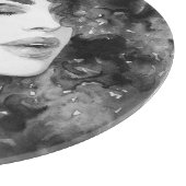 Planche À Découper Curly Grace : Mode Aquarelle Beauté (Coin)