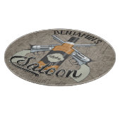 Planche À Découper Custom Cowboy Revolver Gun Whiskey Saloon (Coin)