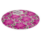 Planche À Découper Custom Hot Pink Floral Seamless Pattern  (Coin)