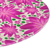 Planche À Découper Custom Hot Pink Floral Seamless Pattern  (Coin)
