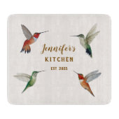Planche À Découper Custom Hummingbirds (Devant)