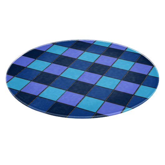 Planche À Découper Custom  Mosaic Tile & Pixel Grid Pattern (Coin)