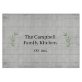 Planche À Découper Custom Rustic Farmhouse Family Kitchen Chopping (Devant)