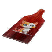 Planche À Découper Cute Adorable Chat Brown (Coin)