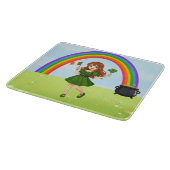 Planche À Découper Cute anime redhead Saint Patrick's Day (Coin)