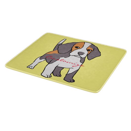 Planche À Découper Cute Beagle (Coin)
