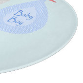 Planche À Découper Cute Blue Baby Boy Stork (Coin)