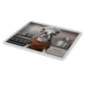 Planche À Découper Cute Boston Terrier Glass Cutting Board (Coin)