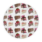 Planche À Découper Cute Cakes Lovers Desserts Pattern Quirky (Devant)