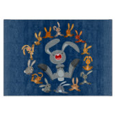 Planche À Découper Cute Cartoon lapins Mandala Cutboard (Devant)