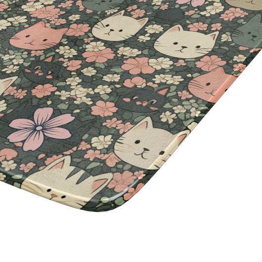Planche À Découper Cute Cat Cutting Board (Coin)