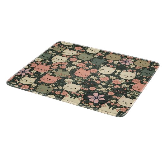 Planche À Découper Cute Cat Cutting Board (Coin)