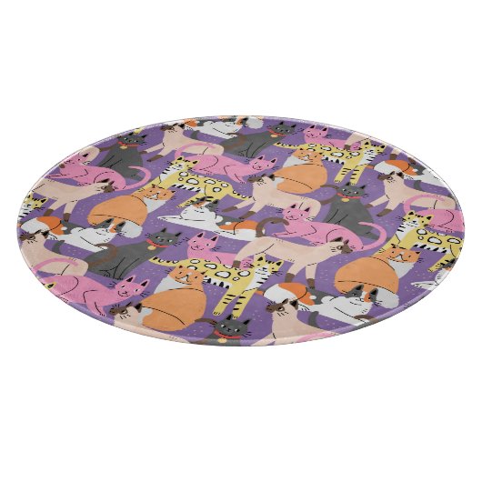 Planche À Découper Cute Cats Cutting Board (Coin)