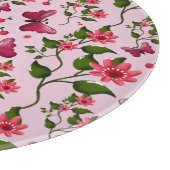 Planche À Découper Cute Cherry Butterfly Pattern, Glossy Kawaii Fruit (Coin)