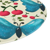 Planche À Découper Cute Cherry Butterfly Pattern, Glossy Kawaii Fruit (Coin)